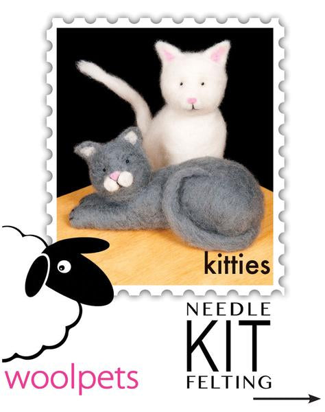 Kitties Needle Felting Kit - Easy