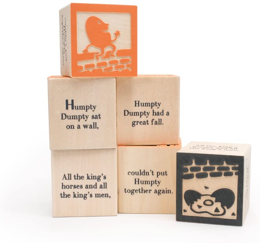 Nursery Rhyme Favorites Wooden Blocks, Set of 9