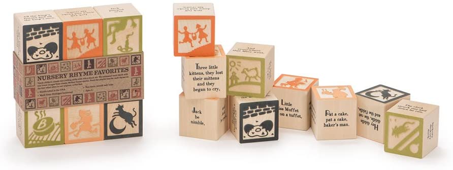 Nursery Rhyme Favorites Wooden Blocks, Set of 9