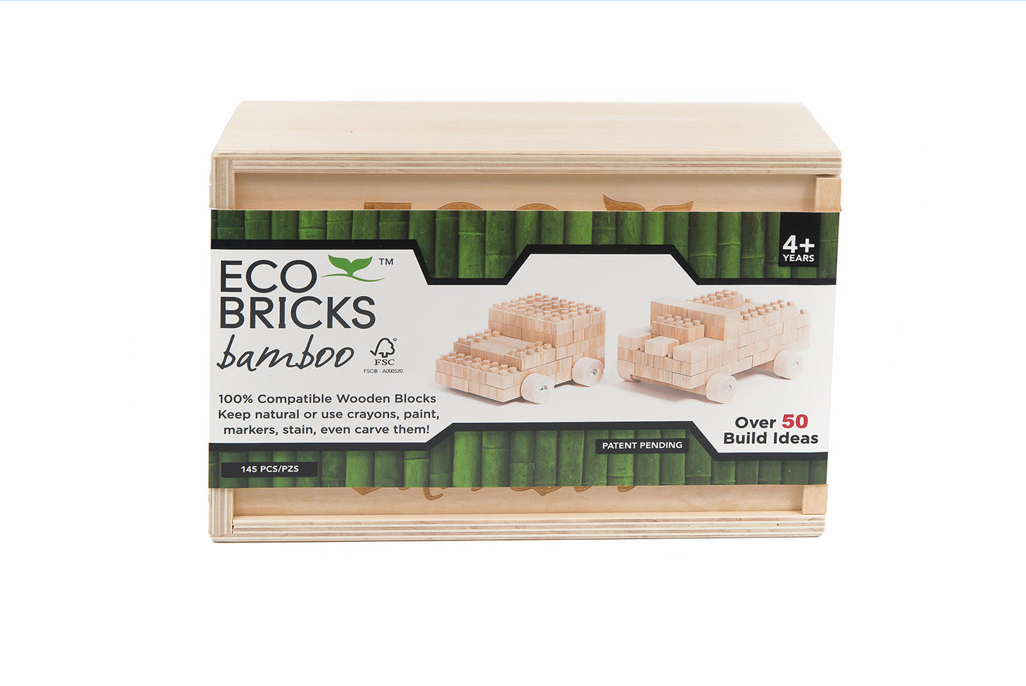 Eco-Bricks 145 Piece Bamboo