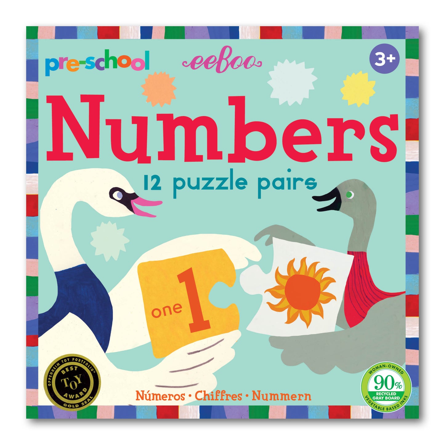 Preschool Numbers Puzzle Pairs
