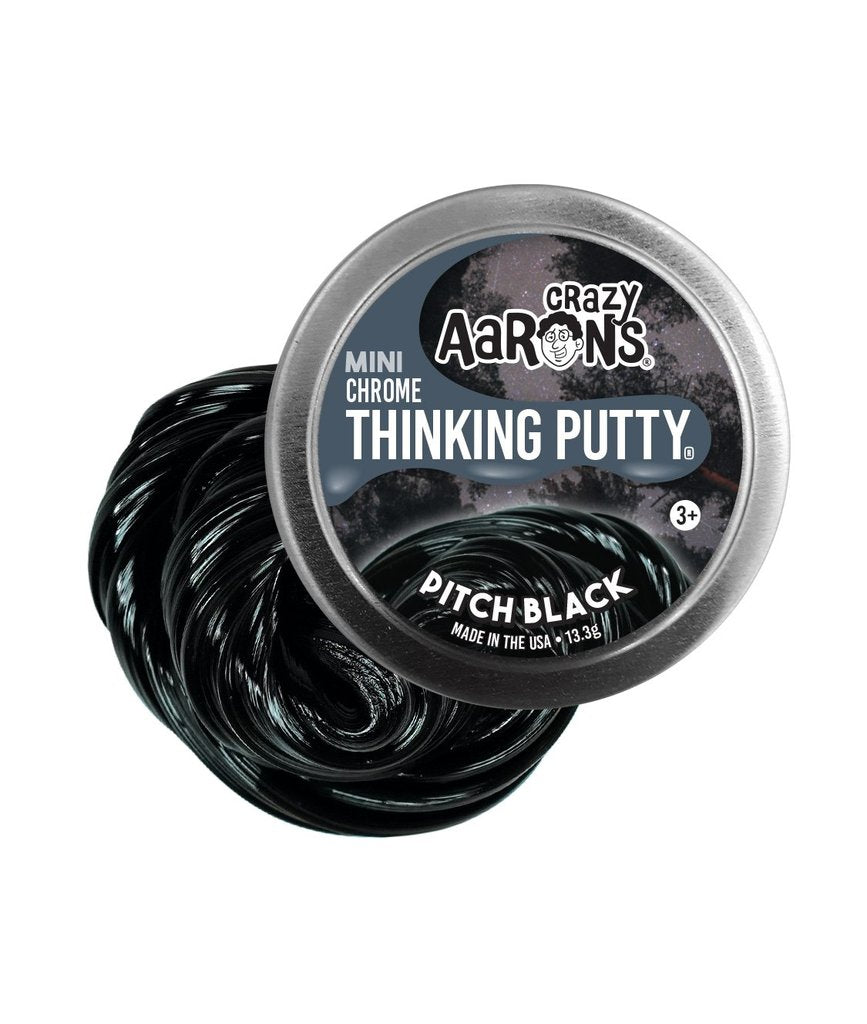 Pitch Black Thinking Putty Mini Tin - Chrome