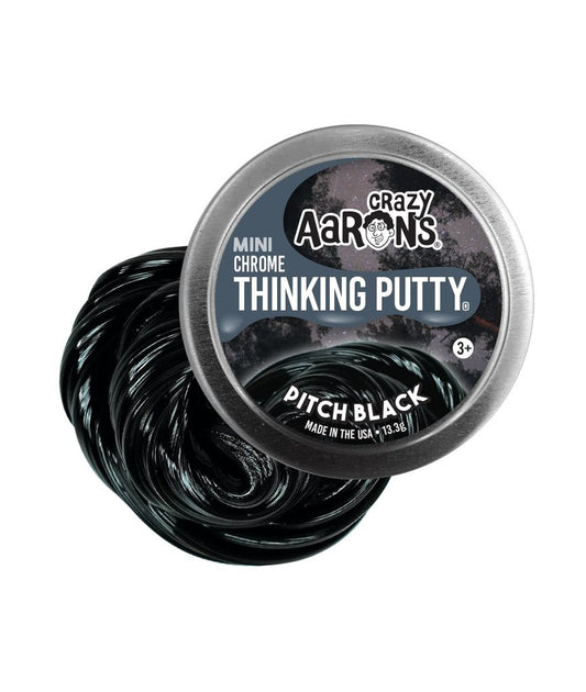 Pitch Black Thinking Putty Mini Tin - Chrome
