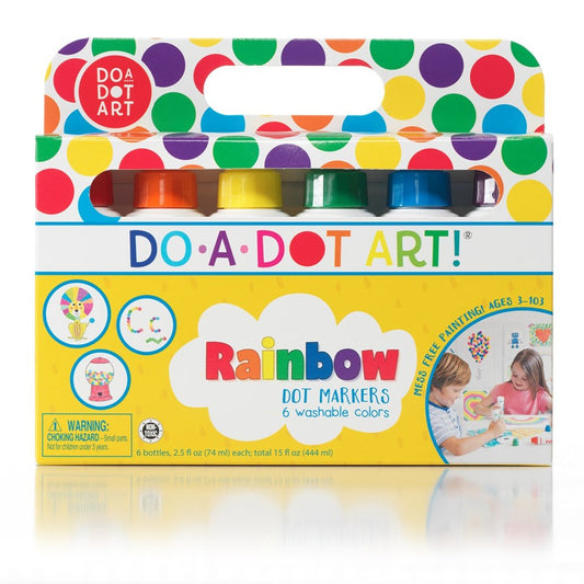 6 Rainbow Dot Markers