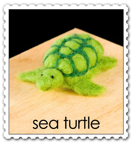 Sea Turtle Needle Felting Kit - Easy