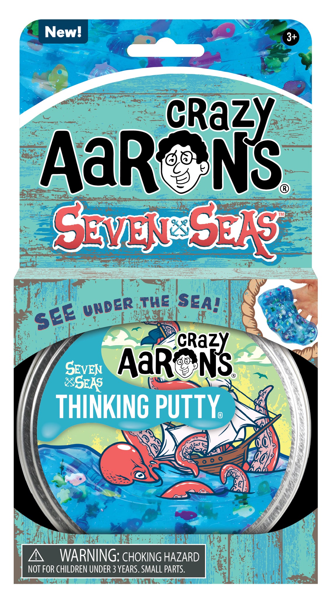 Seven Sea 4" Thinking Putty Tin