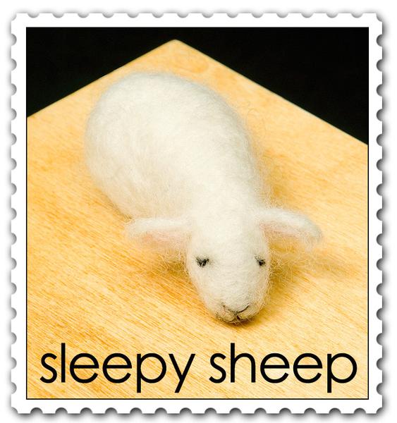 Sleepy Sheep Needle Felting Kit - Easy