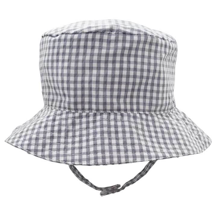 Storm Grey UPF 25+ Seersucker Bucket Hat