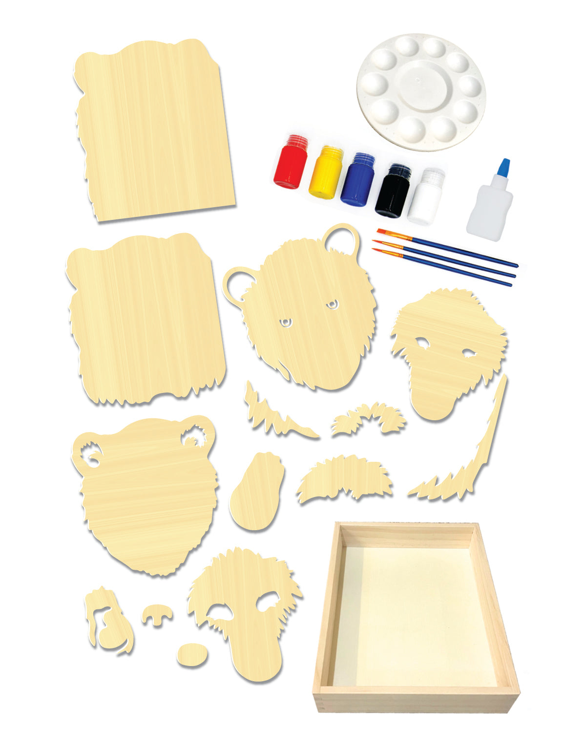 Get Stacked Paint & Puzzle Kit - Grizzly Bear