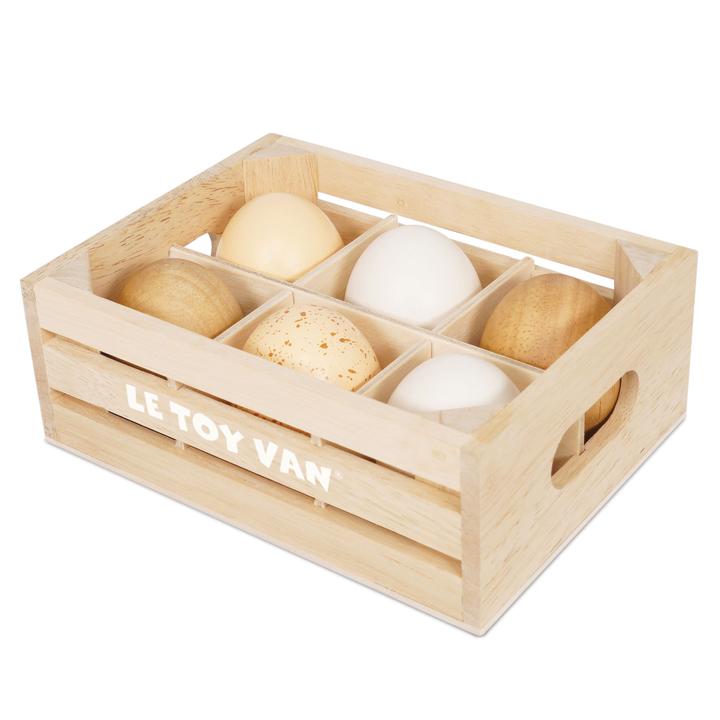 Wooden Farm Eggs - Half Dozen