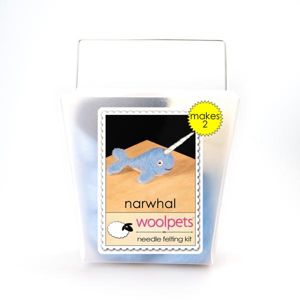 Narwhal Needle Felting Kit - Easy