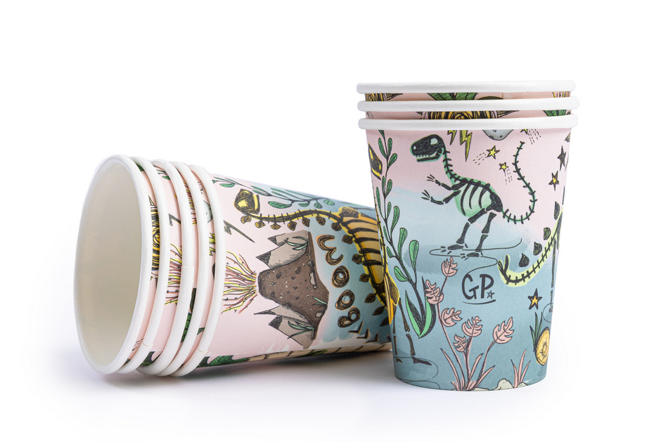 Dinosaur Cups 8pc