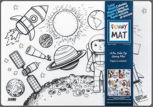 Space Table Top Coloring Mat