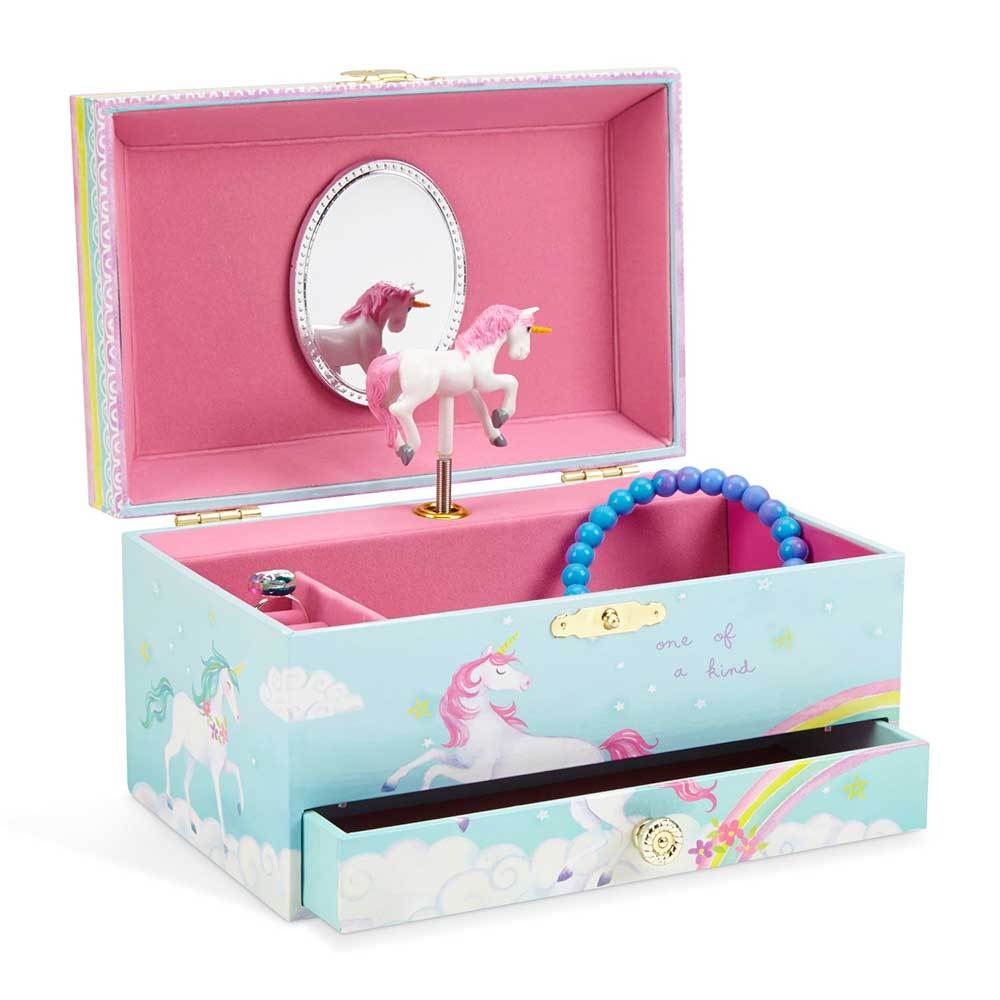 Unicorn Casey Musical Jewelry Box with Drawer