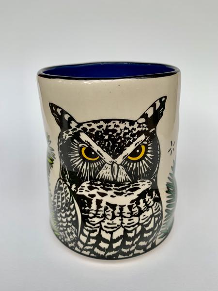 Lucky Great Horned Owl Cup - 16oz, XL
