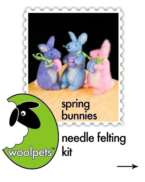 Spring Bunnies Needle Felting Kit - Intermediate
