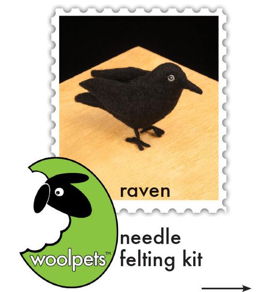 Raven Needle Felting Kit - Intermediate