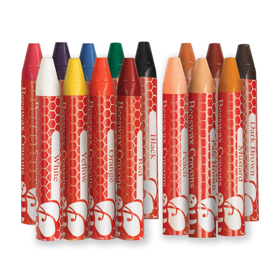 World Colors Beeswax Crayons Set of 15