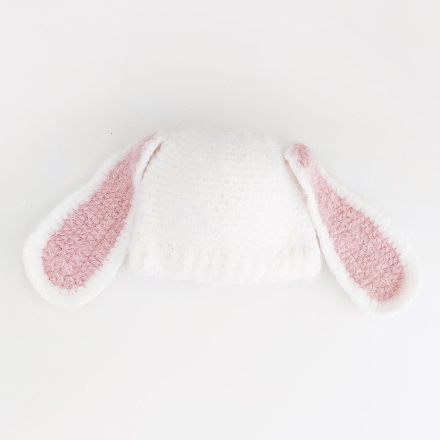 Lop Ear Bunny White Beanie Hat