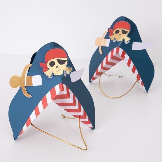 Blue Pirate Party Hat