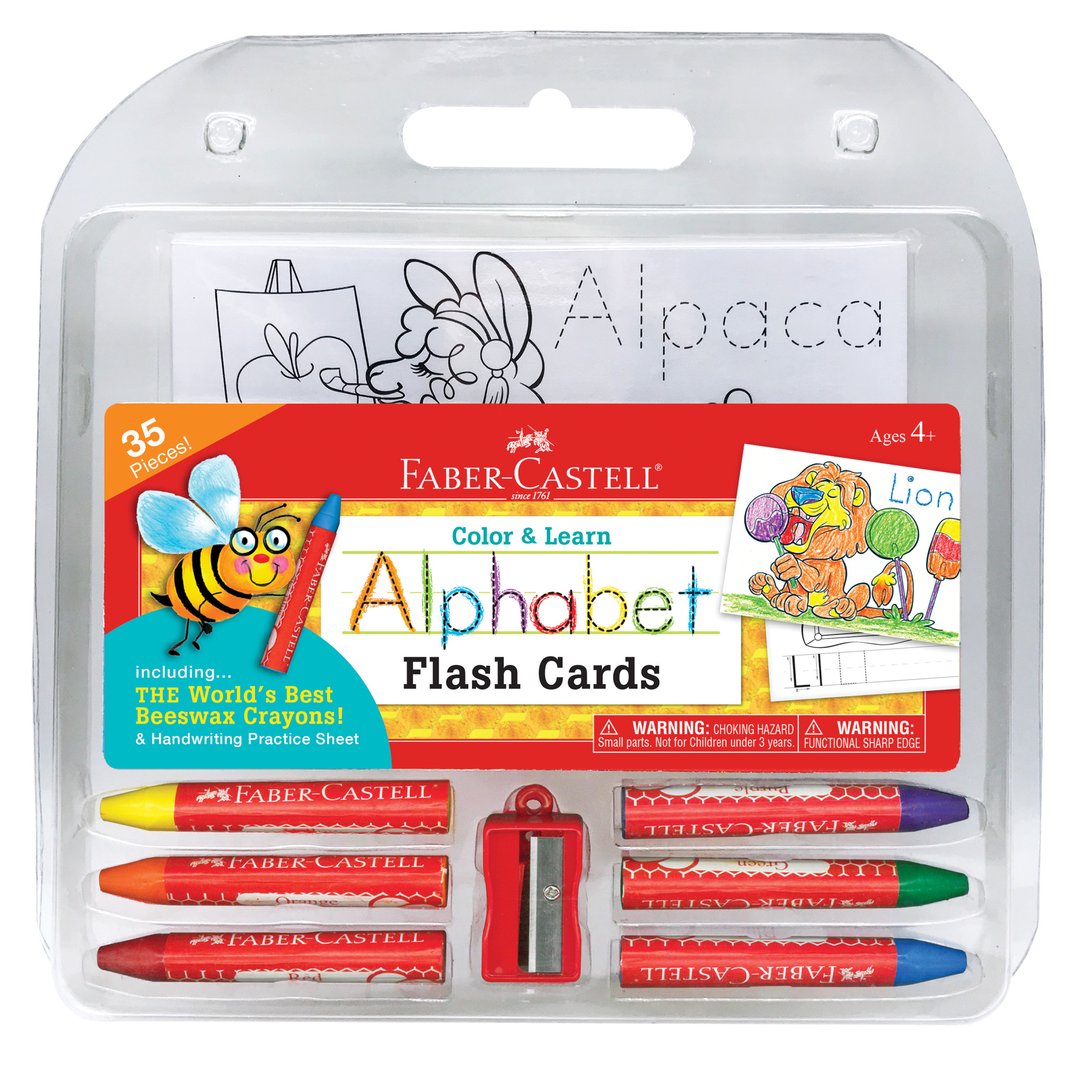 Color & Learn Alphabet Flash Cards