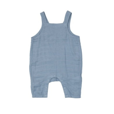 Soft Chambray Blue Overalls