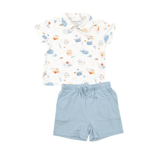 Cute Ocean Polo Shirt & Short Set