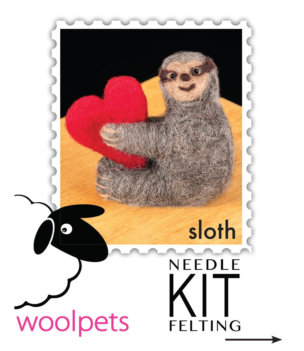 Sloth Needle Felting Kit - Easy